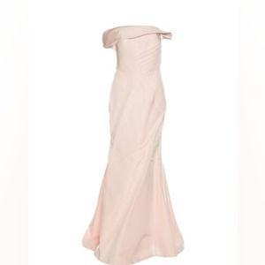 $5,200 RUBIN SINGER STUNNING BLUSH PINK SILK EVENING RUNWAY DRESS GOWN US 6